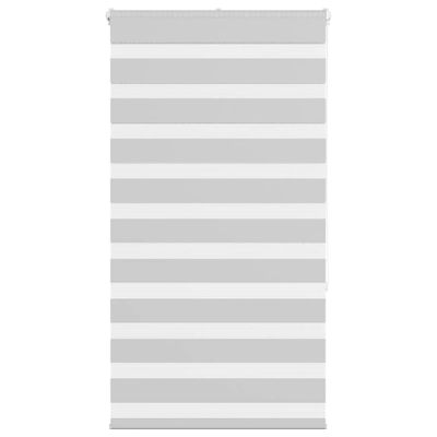 vidaXL Zebra roleta svetlosivá 90x150cm šírka látky 85,9 cm polyester