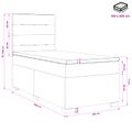 vidaXL Posteľ boxspring s matracom Tmavozelená 100 x 200 cm Zamat