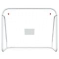 vidaXL Futbalová bránka so sieťou biela 125x96x60 cm oceľ a polyester