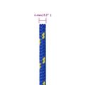 vidaXL Lodné lano modré 4 mm 250 m polypropylén