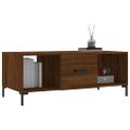 vidaXL Konferenčný stolík hnedý dub 102x50x40 cm kompozitné drevo