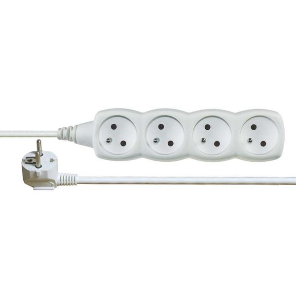 Prodlužovací kabel 4 zásuvky 10m, bílý