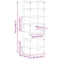 vidaXL Regál na knihy 3 úrovní 40 x 29,5 x 115 cm Kompozitné drevo