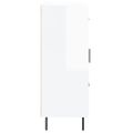 vidaXL Komoda lesklá biela 69,5x34x90 cm spracované drevo