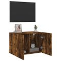 vidaXL TV skrinka nástenná dymový dub 60x30x41 cm