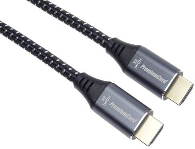 PremiumCord ULTRA HDMI 2.1 High Speed + Ethernet kábel 8K @ 60Hz, pozlátené 1m