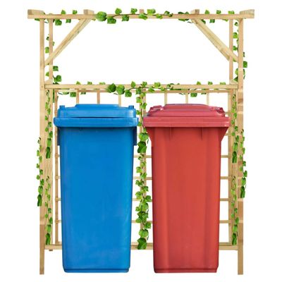 vidaXL Záhradná pergola pre dva koše impregnovaná borovica