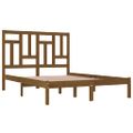vidaXL Posteľný rám medovo-hnedý borovicový masív 140x190 cm