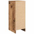 vidaXL Botník staré drevo 29,5x34x76 cm kompozitné drevo