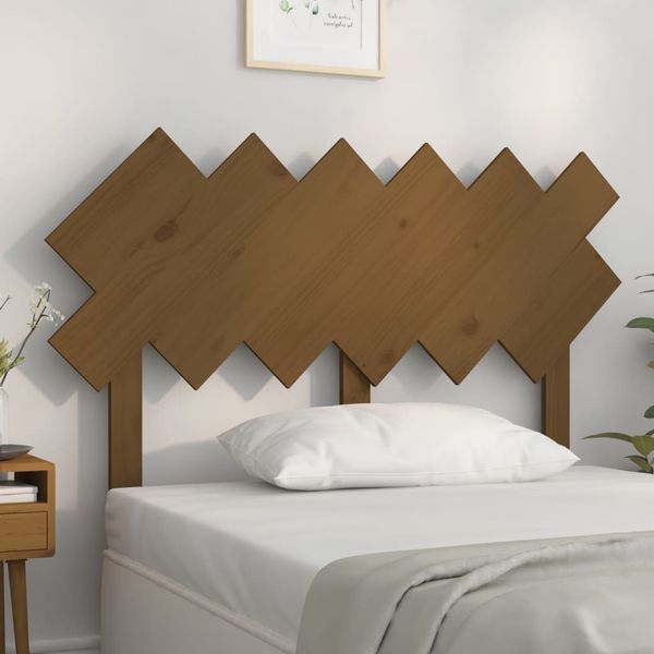 vidaXL Čelo postele medovo-hnedé 122,5x3x80,5 cm masívna borovica