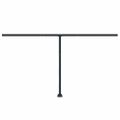 vidaXL Súprava markízových stĺpikov antracitová 450x245 cm železo
