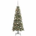 vidaXL Umelý vianočný stromček Zelená 180 cm PVC, plast a oceľ