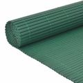 vidaXL Obojstranný záhradný plot, PVC 90x500 cm, zelený