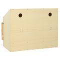 vidaXL Hniezdo pre sliepky 3 priehradky 93x40x65 cm borovicové drevo