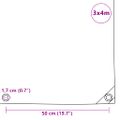vidaXL Celta 650 g/m², 3x4 m, biela