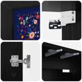 vidaXL Nástenný TV kabinet MAINZ 69 x 33 x 40 cm Čierny dub
