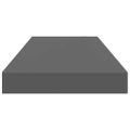 vidaXL Plávajúce nástenné police 4 ks, lesklé sivé 60x23,5x3,8 cm, MDF