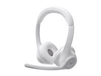 Náhlavná súprava - náhlavná - Bluetooth - bezdrôtová - belavá