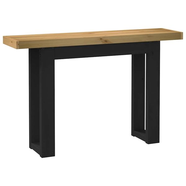 vidaXL Konzolový stolík NOAIN nohy v tvare U, 120x60x40 cm, borovicový