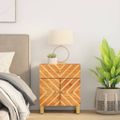 vidaXL Nočný stolík hnedo-čierny 50x33x60 cm masívne mango