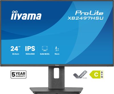 iiyama ProLite/XB2497HSU-B1/23,8''/IPS/FHD/120Hz/4ms/Čierna/5R