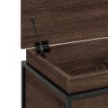 vidaXL Úložný box s vekom hnedý dub 100x40x51,5 cm kompozitné drevo