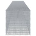 vidaXL Gabiónový kôš s krytom 1150x100x100 cm pozinkované železo