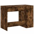 vidaXL Stôl dymový dub 102x50x75 cm kompozitné drevo