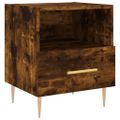 vidaXL Nočné stolíky 2 ks dymový dub 40x35x47,5 cm kompozitné drevo