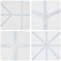 vidaXL Párty stan Biela 400 x 400 x 266 cm Polyetylén