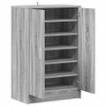 vidaXL Botník sivý dub sonoma 60x35x92 cm spracované drevo