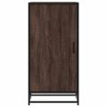 vidaXL Regál na topánky hnedý dub 48x38x97,5 cm spracované drevo