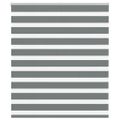 vidaXL Zebra roleta tmavošedá 130x100 cm šírka látky 125,9cm polyester