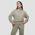 Dámska mikina 1/2 Zip Agile Sage - GymBeam