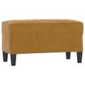 vidaXL Lavička hnedá 70x35x41 cm zamat