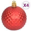 vidaXL 108-dielna sada vianočných ozdôb červená/biela