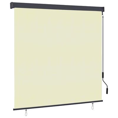 vidaXL Vonkajšia zatemňovacia roleta 170x250 cm krémová