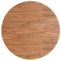 vidaXL Okrúhla stolová doska bledohnedá Ø80x1,5cm ošetrený masívny dub
