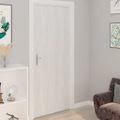 vidaXL Samolepiaca fólia na nábytok biele drevo 500x90 cm PVC