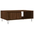 vidaXL Konferenčný stolík hnedý dub 90x60x35 cm kompozitné drevo