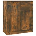 vidaXL Komoda dymový dub 60x30x70 cm spracované drevo