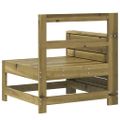 vidaXL Záhradná pohovka s opierkou ruky 69x62x70,5 cm impreg. borovica