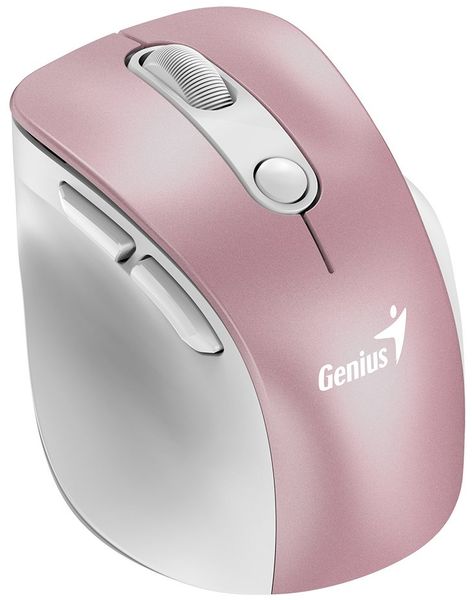 GENIUS Ergo 9000S Pro Pink/ duální Bluetooth + 2,4GHz/ 2400 dpi/ bezdrátová/ 6tlačítková/ dobíjecí/ RGB/ růžová Myš, bezdrátová, optická, 2400DPI, 6 tlacítek, Bluetooth, 2,4GHz, USB-C nabíjení, tichá, 7barevné podsvícení, ružová