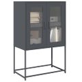 vidaXL Highboard Antracit 68x39x107 cm Oceľ