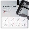 AXAGON STND-LAB hliníkový stojan na notebook 10"-17.3" nastavitelná výška, černý AXAGON stojan pro notebooky a tablety 10" - 17,3" / STND-LAG /  8 pozic / cerný
