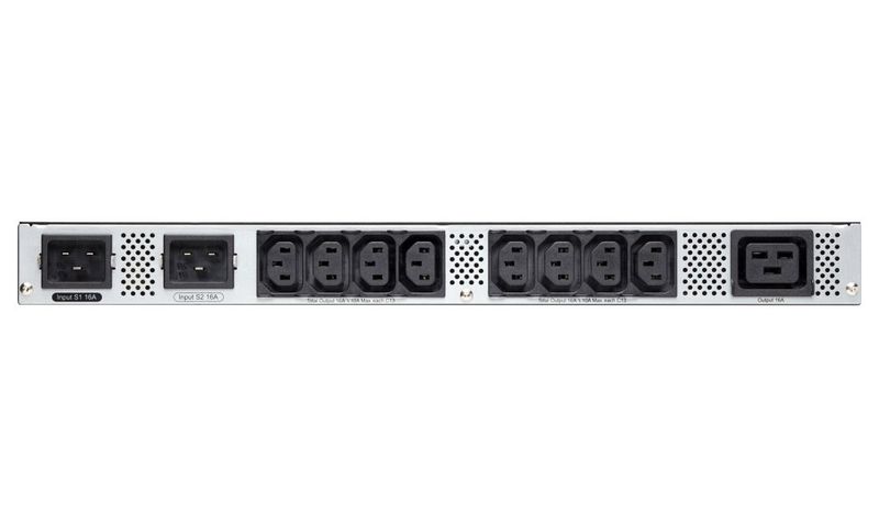 EATON Přepínač (Automatic Transfer Switch) ATS 16A Prepínac, ATS, 16A, 3,84kW, 200–240V, 2x C20 vstup, zásuvky 8x C13, 1x C19