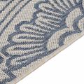 vidaXL Vonkajší koberec s plochým tkaním 160x230 cm modrý vzorovaný