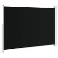 vidaXL Zaťahovacia bočná markíza na terasu 200x314 cm, čierna