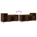 vidaXL TV skrinka hnedý dub 100x35x55 cm spracované drevo