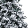 vidaXL Umelý vianočný stromček Biela 150 cm PVC a Oceľ a Plast